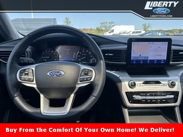 Used 2022 Ford Explorer XLT with VIN 1FMSK8DH2NGA75004 for sale in Aurora, OH