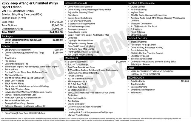 2022 Jeep Wrangler Unlimited Willys Sport - Photo 32