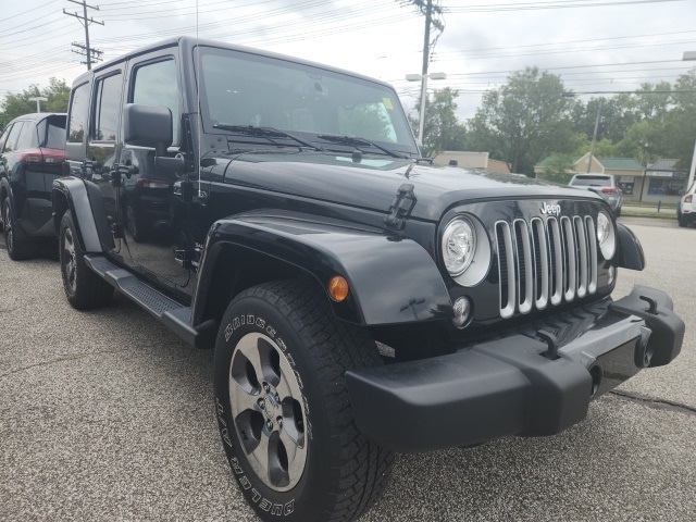 Certified 2017 Jeep Wrangler Unlimited Sahara with VIN 1C4BJWEG4HL750431 for sale in Parma, OH