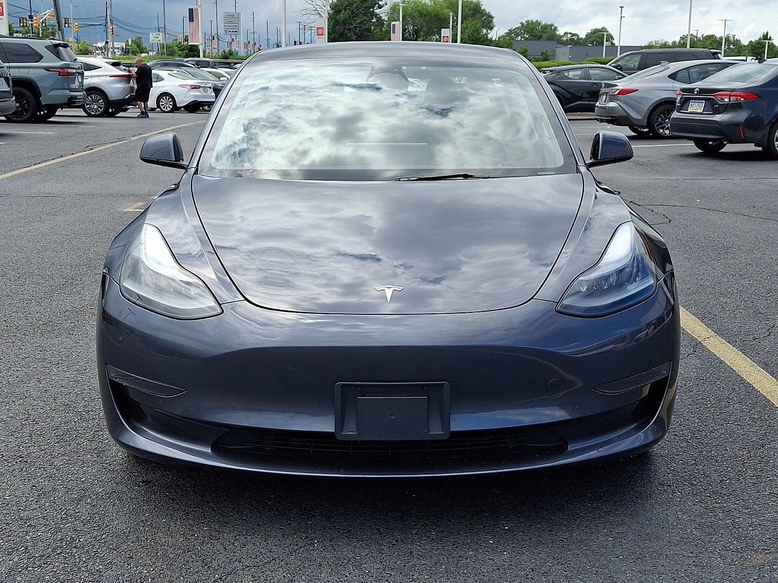 Used 2023 Tesla Model 3 Base with VIN 5YJ3E1EA3PF667419 for sale in Burlington, NJ