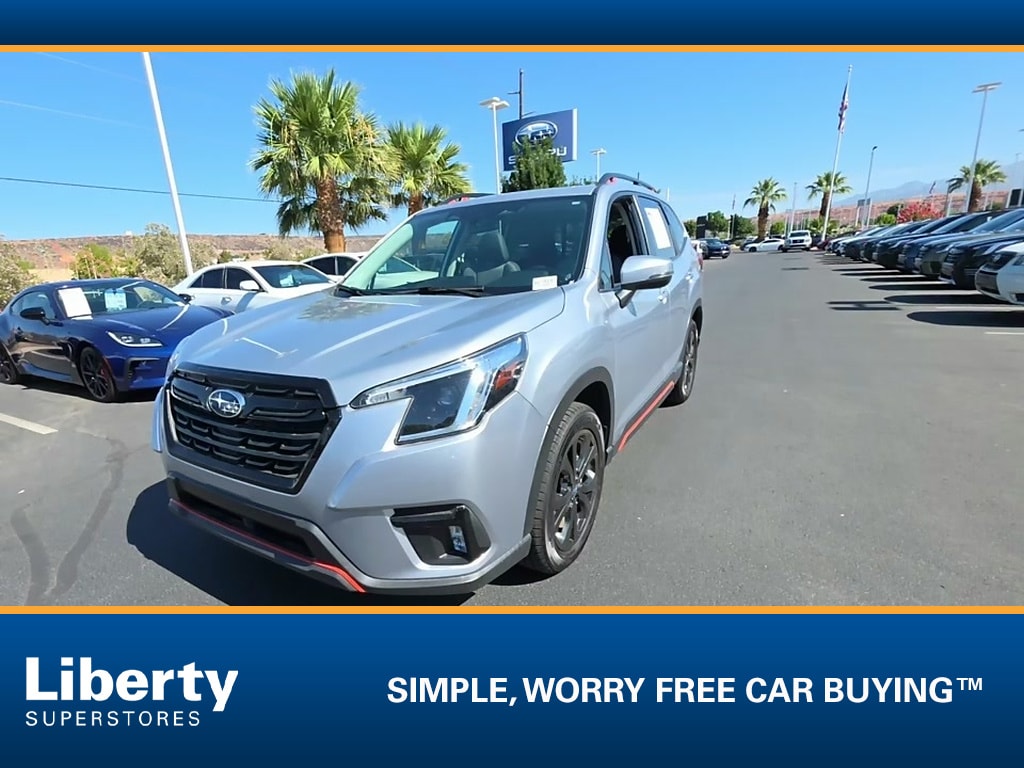Ice Silver Metallic 2023 Subaru Forester SUV / Crossover All-Wheel Drive 7-Speed CVT