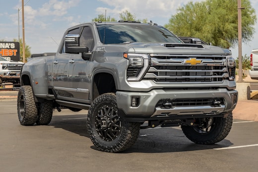 lifted duramax dually with stacks