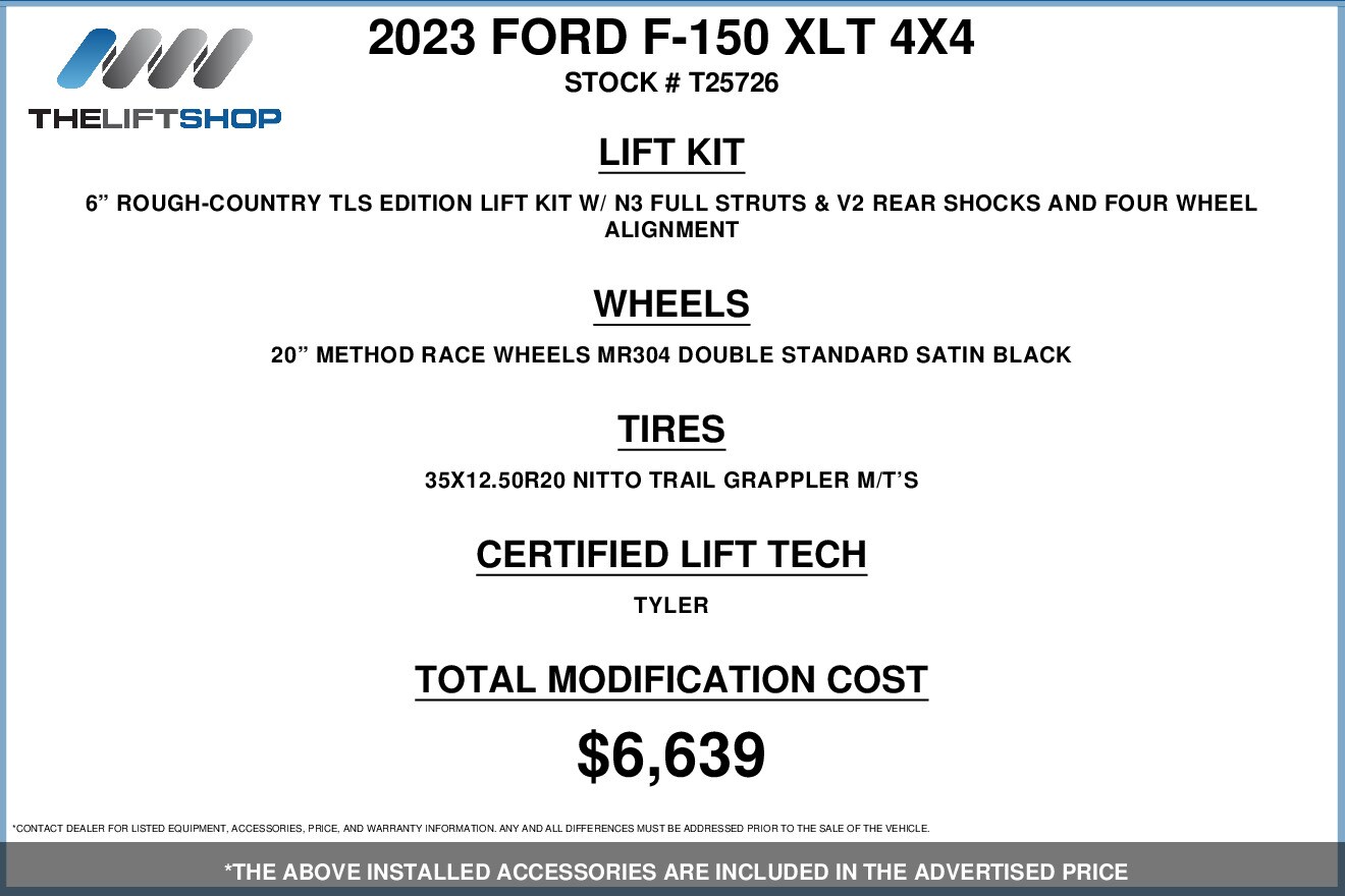 Used 2023 Ford F-150 For Sale at Lifted Trucks | VIN