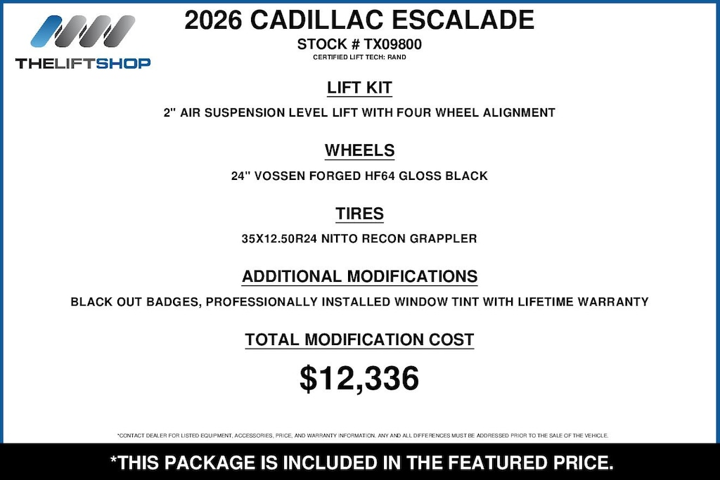 Used 2026 Cadillac Escalade Platinum Sport SUV
