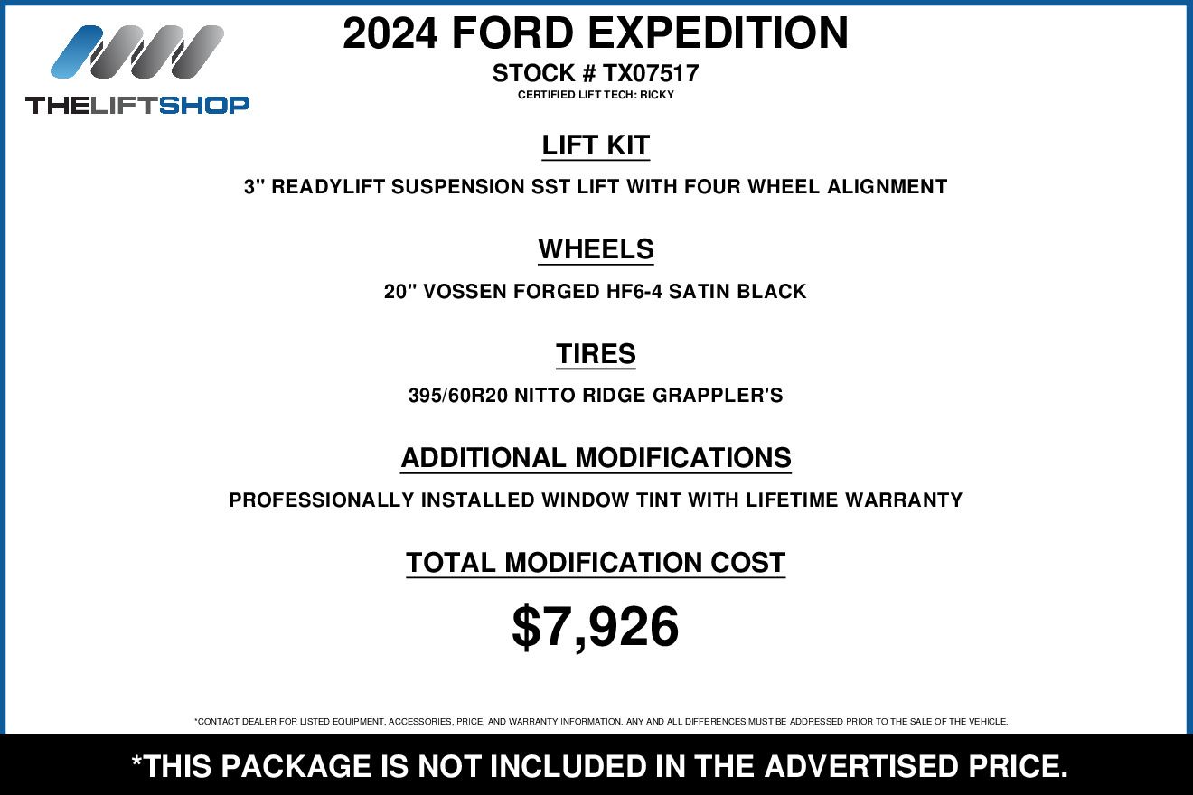 Used 2024 Ford Expedition For Sale at Lifted Trucks | VIN