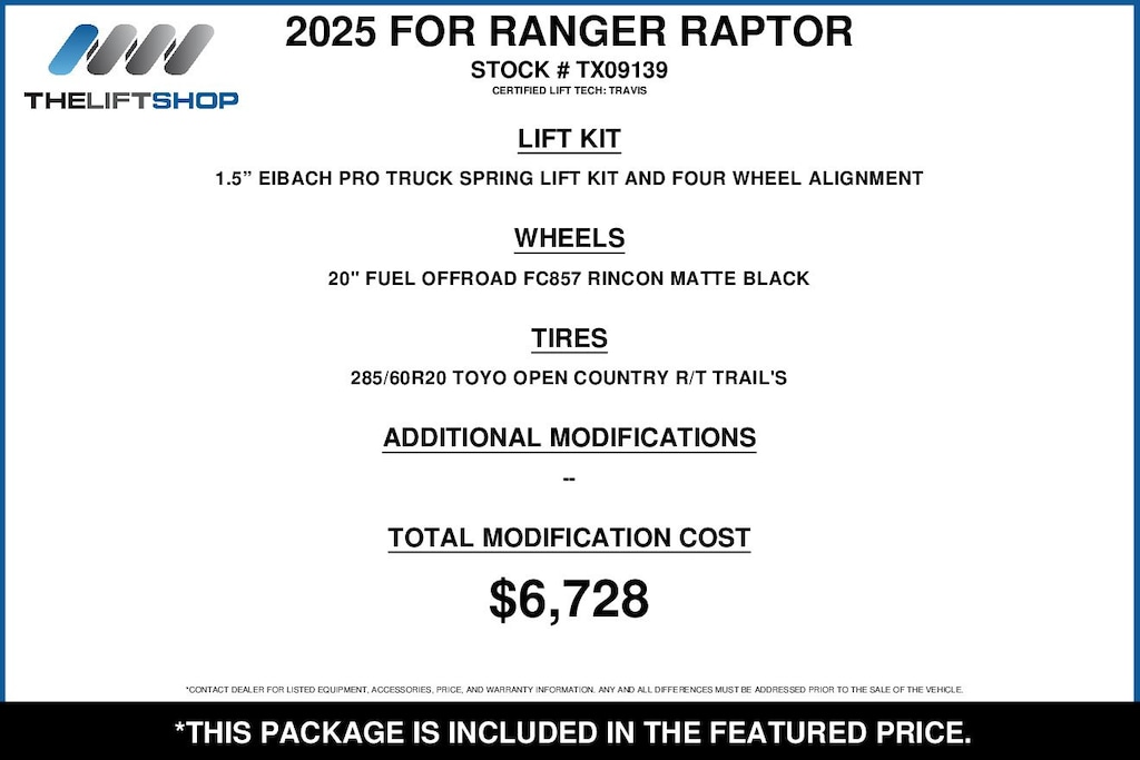 Used 2025 Ford Ranger Raptor Truck