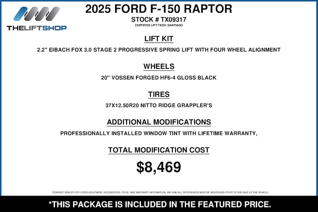 Used 2025 Ford F-150 Raptor Truck