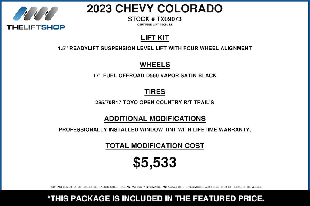Used 2023 Chevrolet Colorado Trail Boss Truck