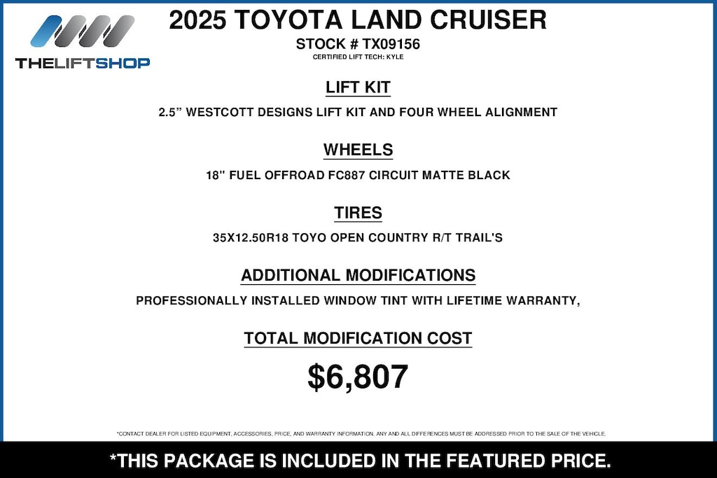 Used 2025 Toyota Land Cruiser Base SUV