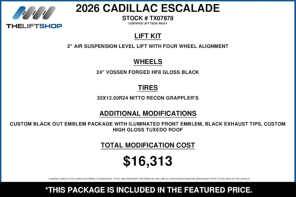 Used 2026 Cadillac Escalade Platinum Sport SUV
