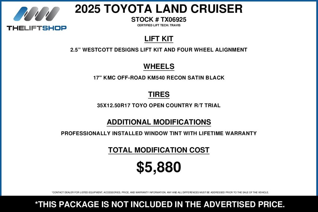 Used 2025 Toyota Land Cruiser Base SUV