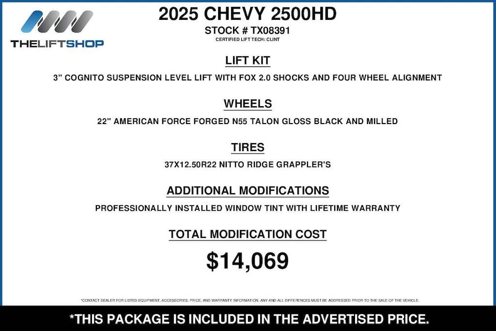 Used 2025 Chevrolet Silverado 2500HD Custom Truck