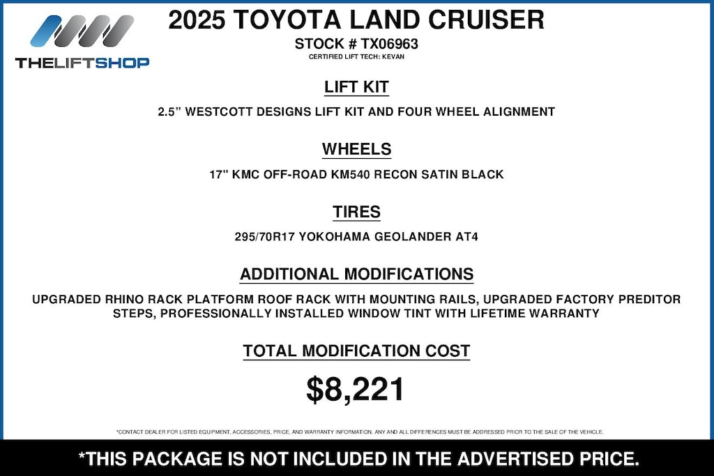 Used 2025 Toyota Land Cruiser Base SUV
