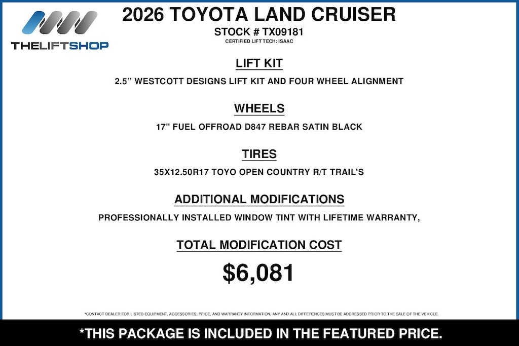 Used 2026 Toyota Land Cruiser Base SUV