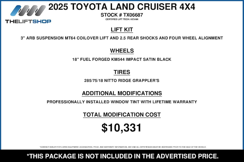 Used 2025 Toyota Land Cruiser Base SUV