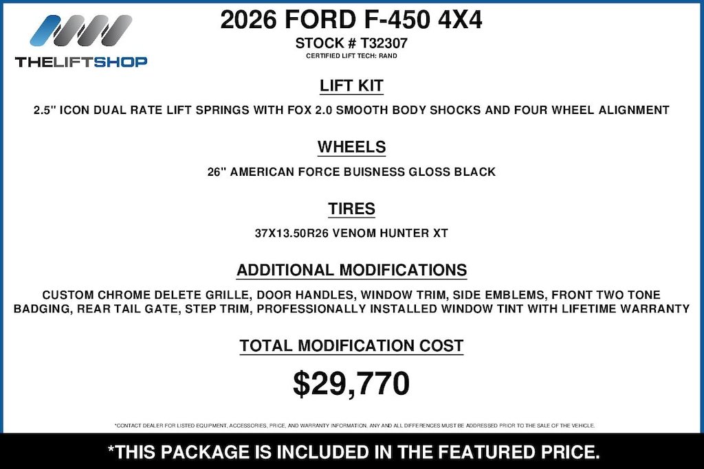 Used 2026 Ford F-450SD King Ranch Truck Crew Cab