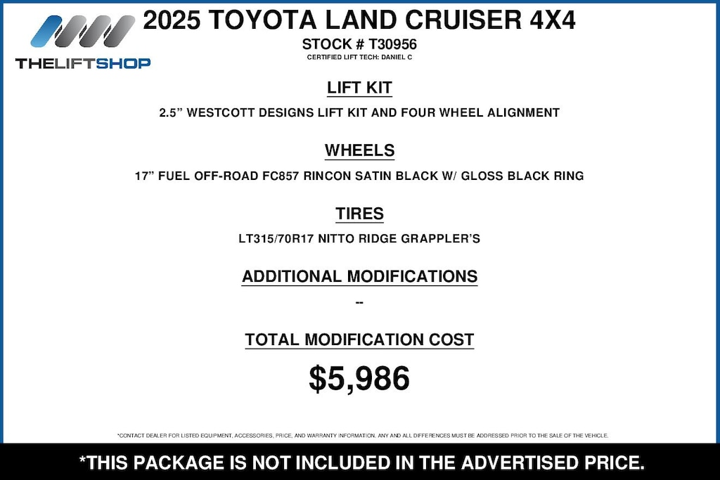 Used 2025 Toyota Land Cruiser Base SUV