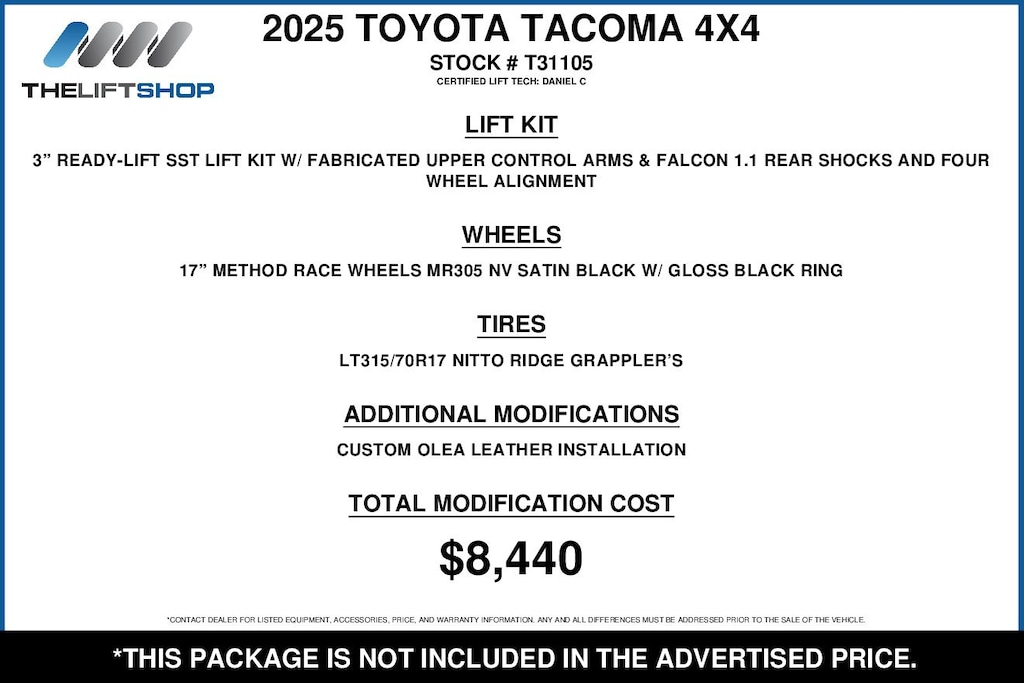 Used 2025 Toyota Tacoma TRD Off-Road Truck Double Cab