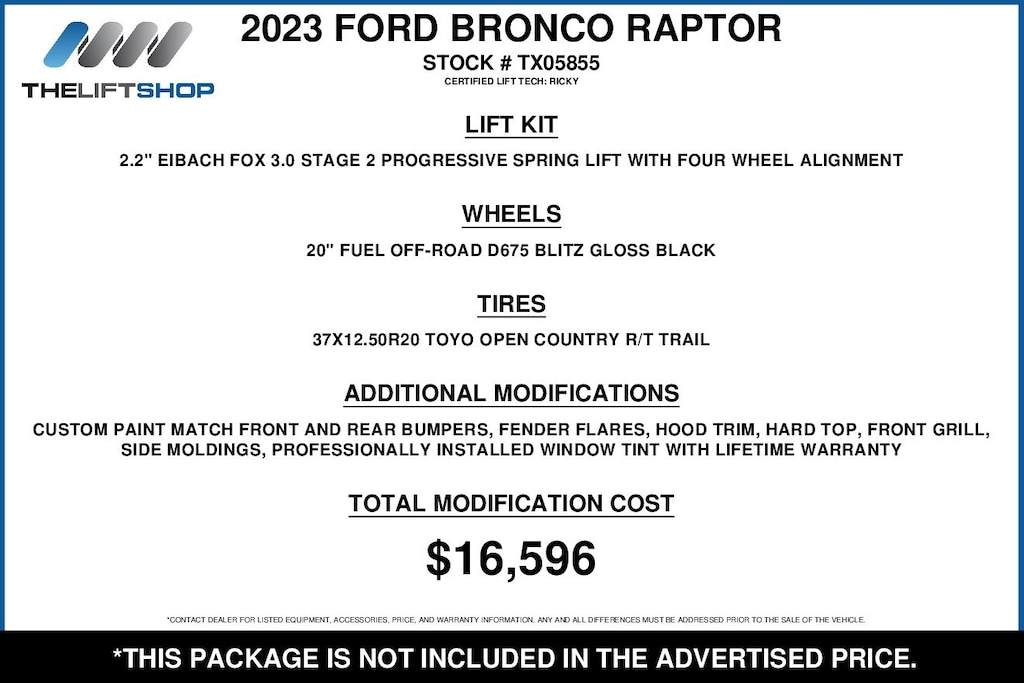 Used 2023 Ford Bronco Raptor SUV