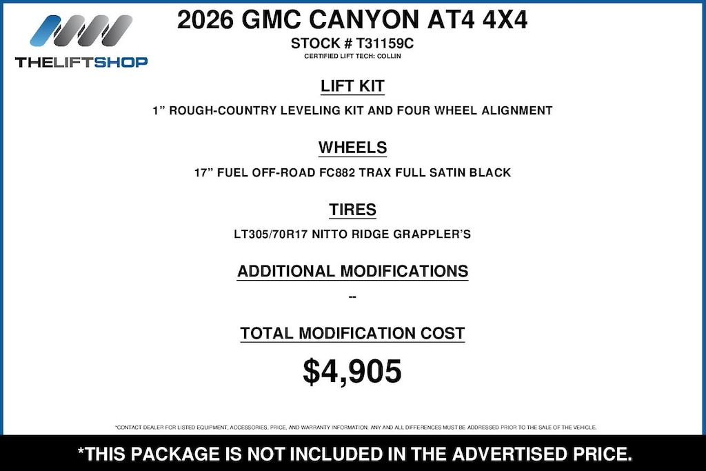 Used 2026 GMC Canyon AT4 Truck Crew Cab