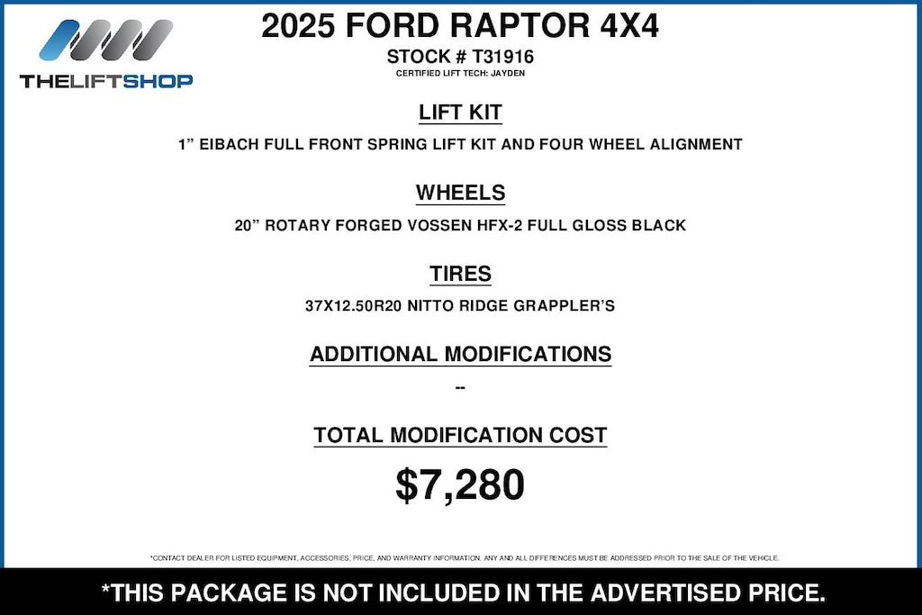 Used 2025 Ford F-150 Raptor Truck SuperCrew Cab