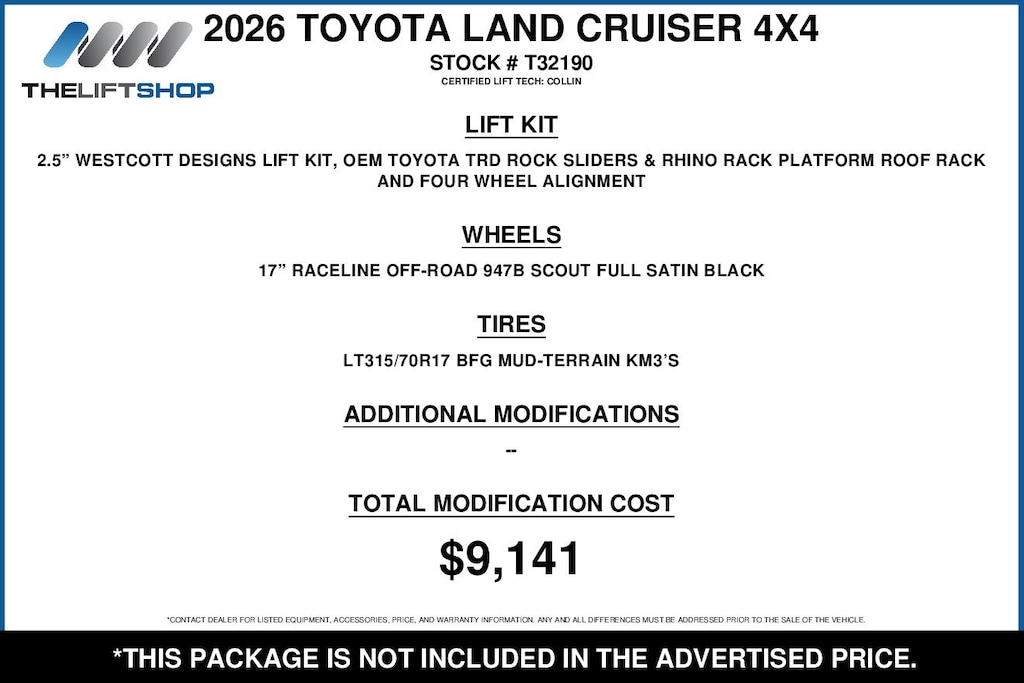 Used 2026 Toyota Land Cruiser SUV