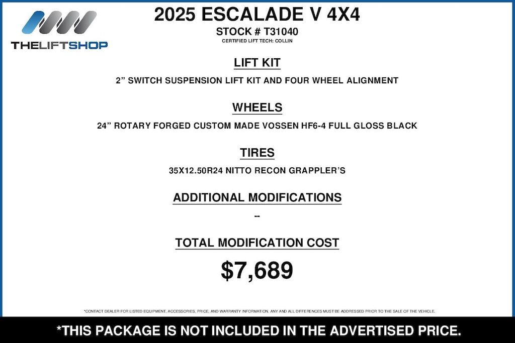 Used 2025 CADILLAC Escalade-V V-Series SUV