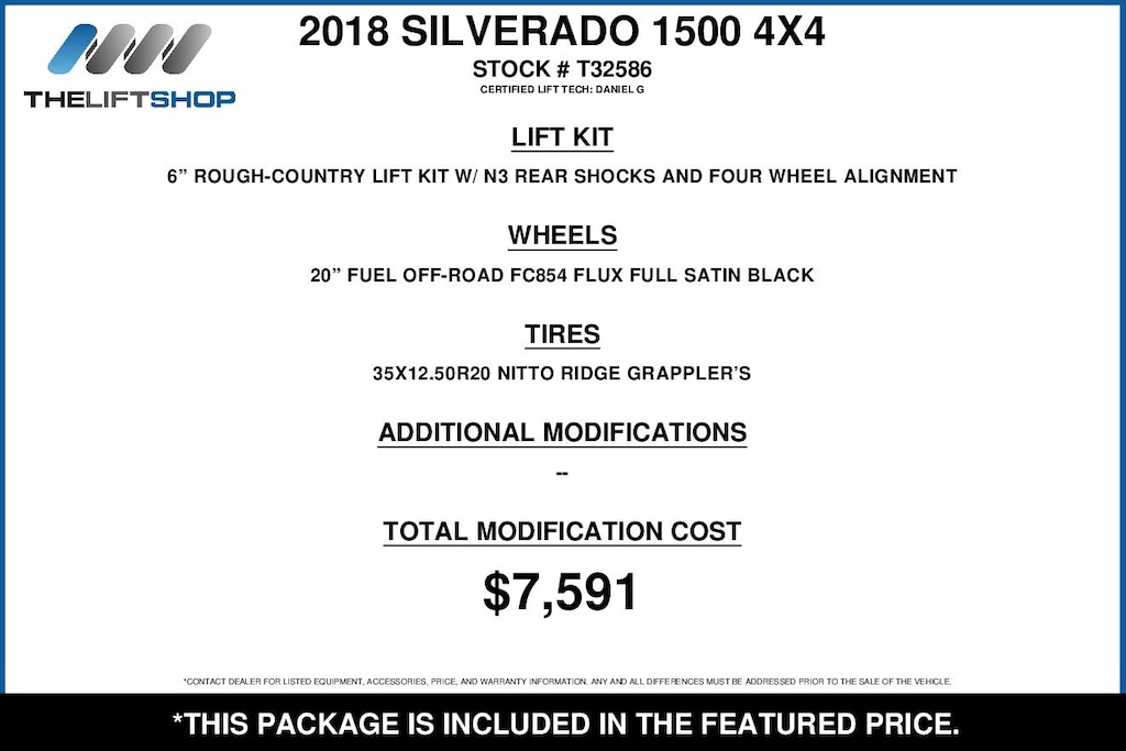 Used 2018 Chevrolet Silverado 1500 Silverado Custom Truck Crew Cab