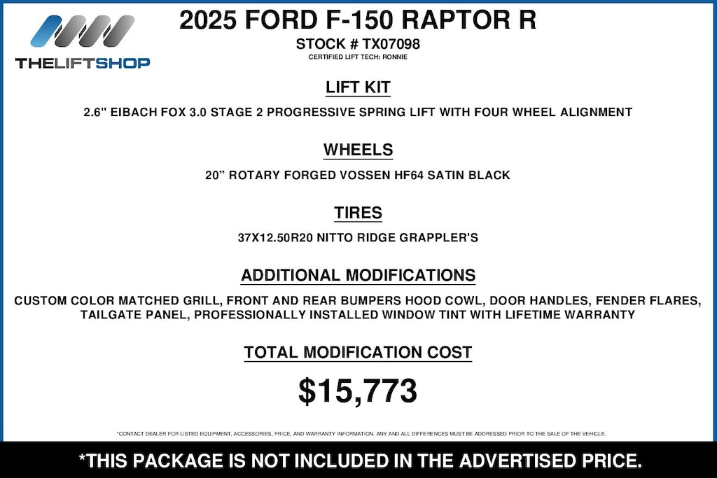 Used 2025 Ford F-150 Raptor R Truck
