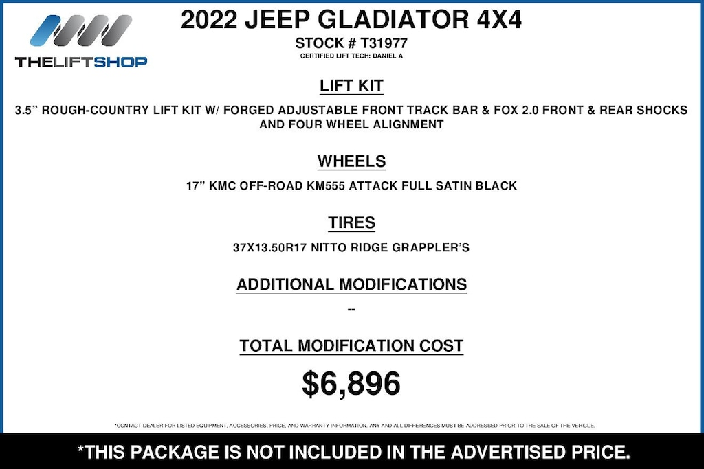 Used 2022 Jeep Gladiator Overland Truck Crew Cab