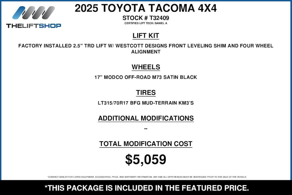 Used 2025 Toyota Tacoma TRD Off-Road Truck Double Cab