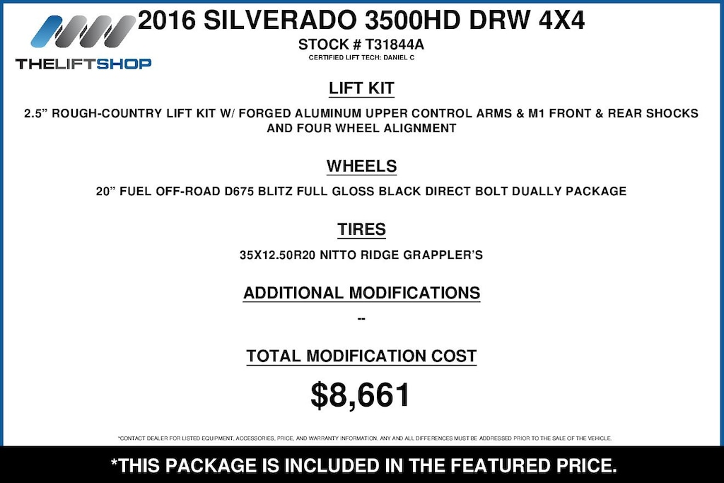 Used 2016 Chevrolet Silverado 3500HD LTZ Truck Crew Cab
