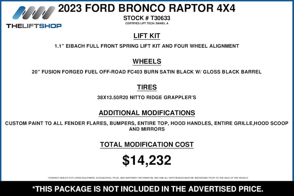 Used 2023 Ford Bronco Raptor SUV