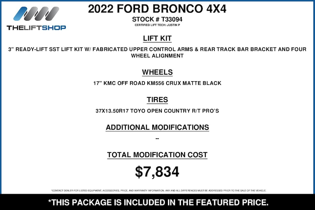Used 2022 Ford Bronco Wildtrak SUV