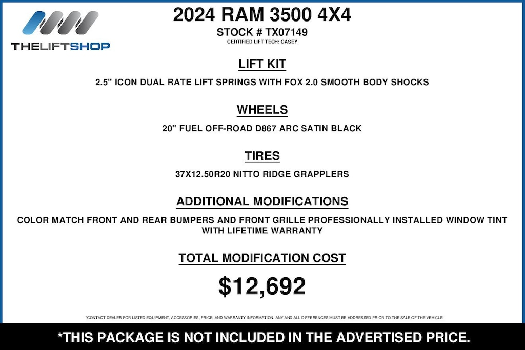 Used 2024 Ram 3500 Tradesman Truck
