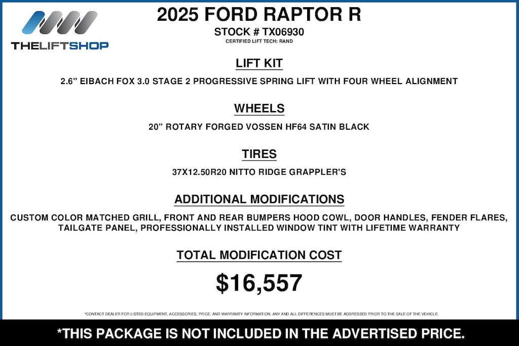 Used 2025 Ford F-150 Raptor R Truck