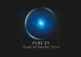 The Pure EV drive mode is shown as having been selected in the dash of a 2022 Lincoln Aviator® SUV