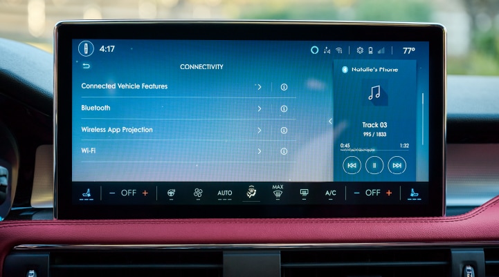 The center display of a 2026 Lincoln Corsair® SUV displays driver information.
