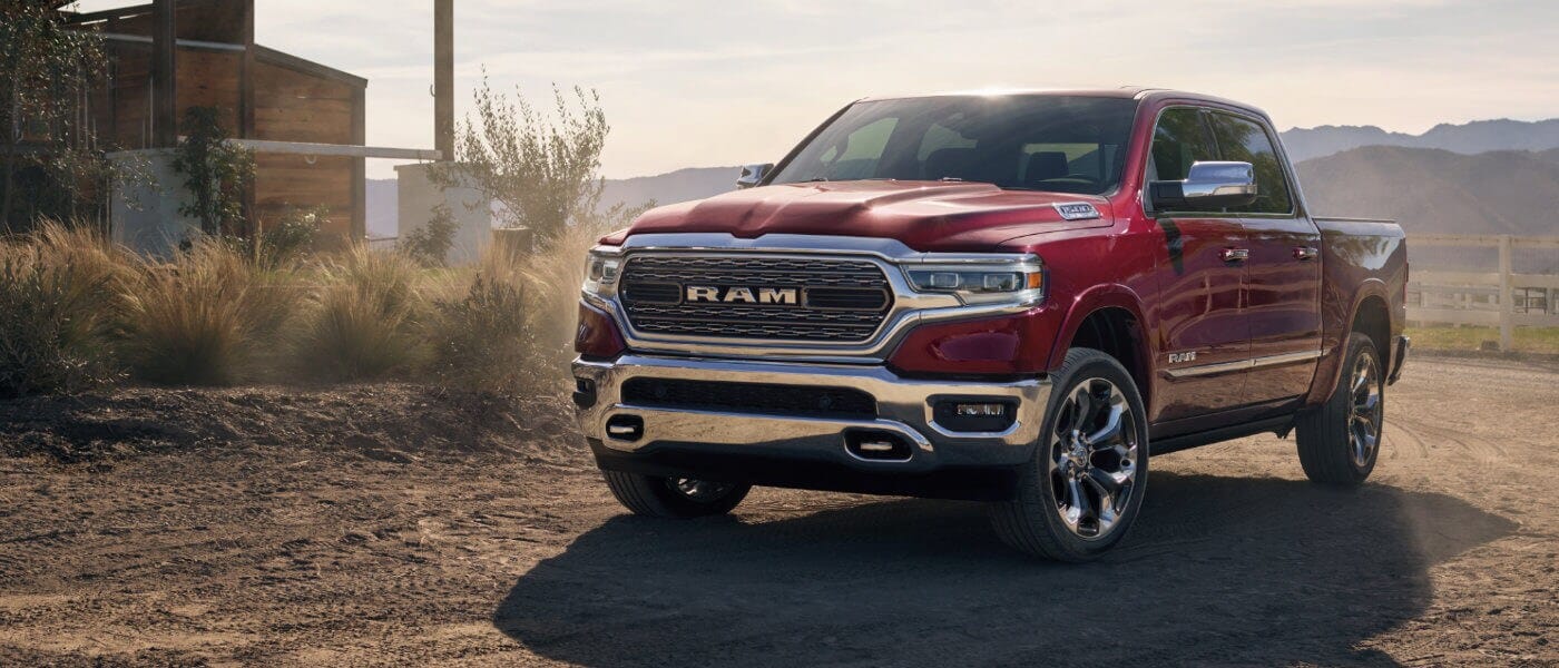 2020 Ram 1500 exterior on ranch