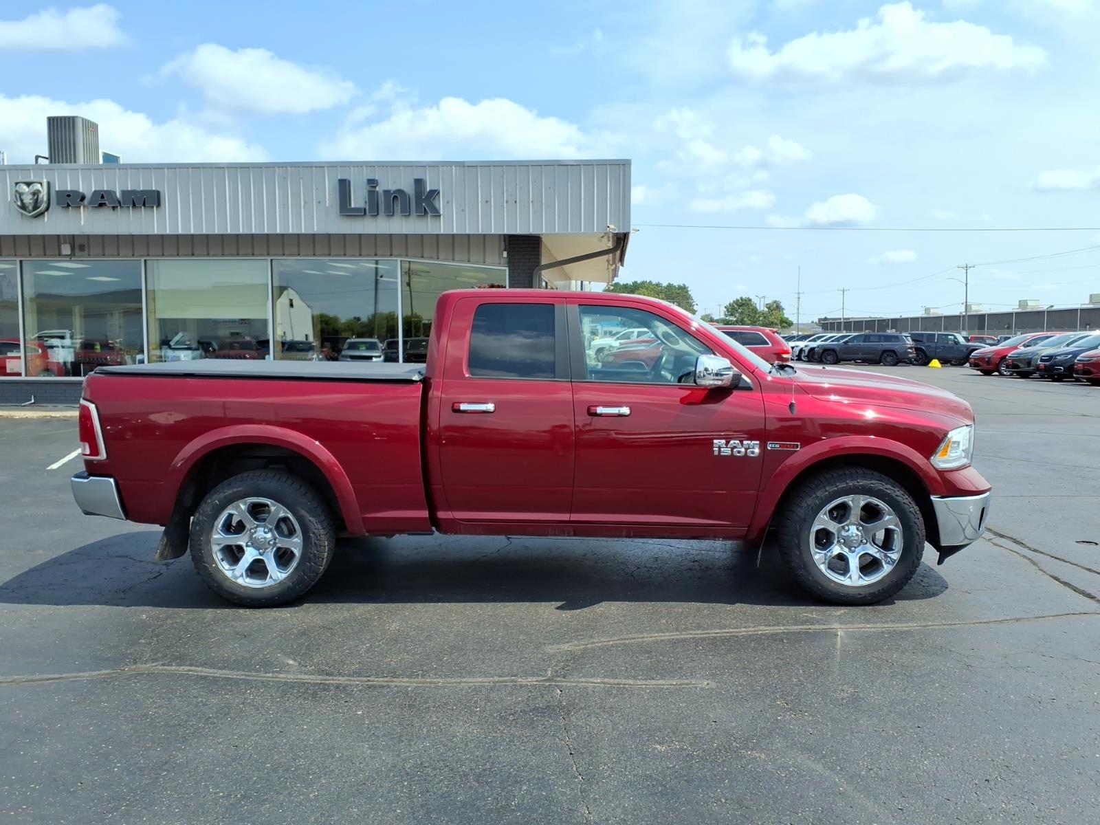 Used 2015 RAM Ram 1500 Pickup Laramie with VIN 1C6RR7JM7FS550758 for sale in Rice Lake, WI