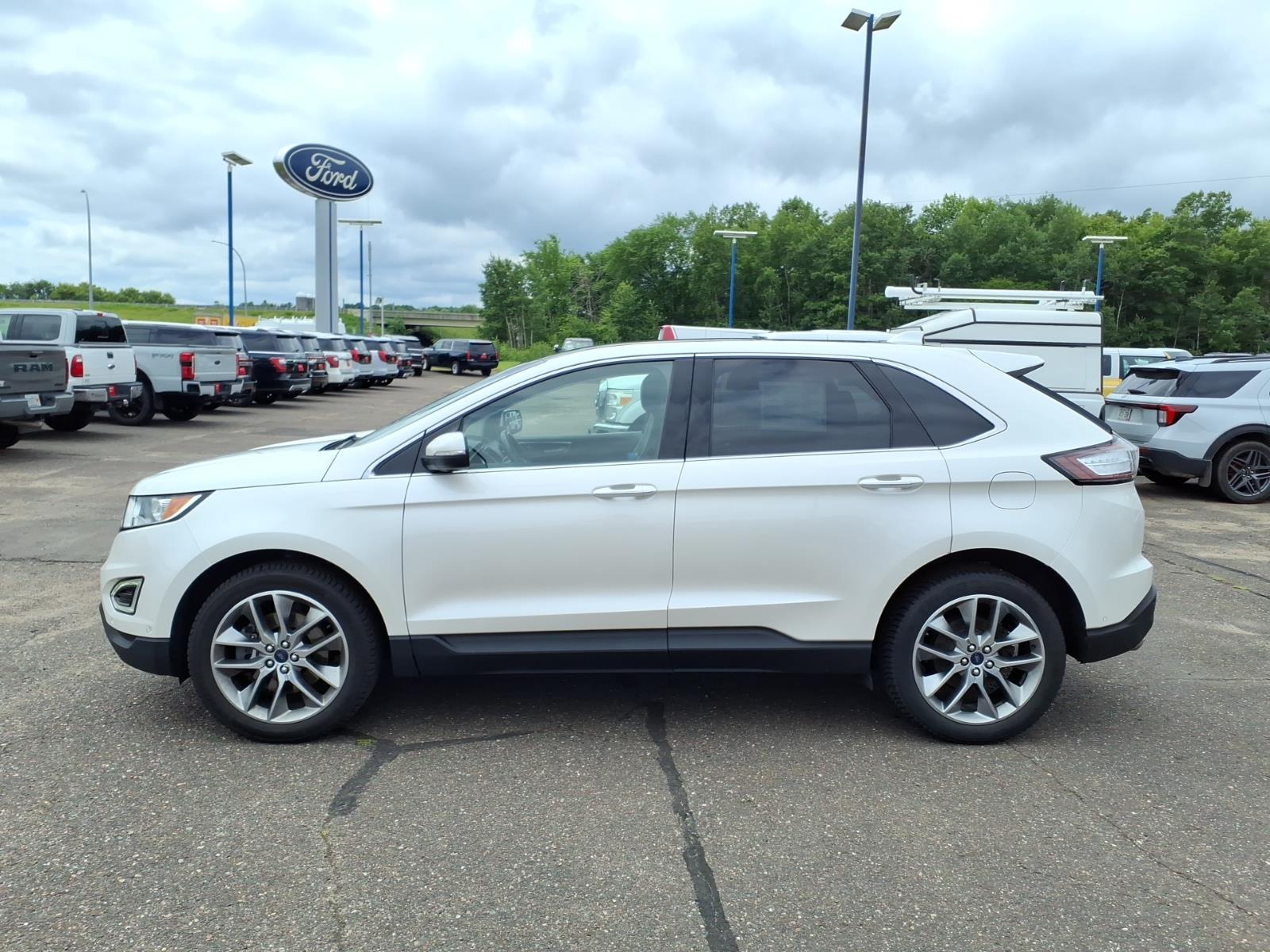 Used 2015 Ford Edge Titanium with VIN 2FMPK4K94FBC32194 for sale in Rice Lake, WI