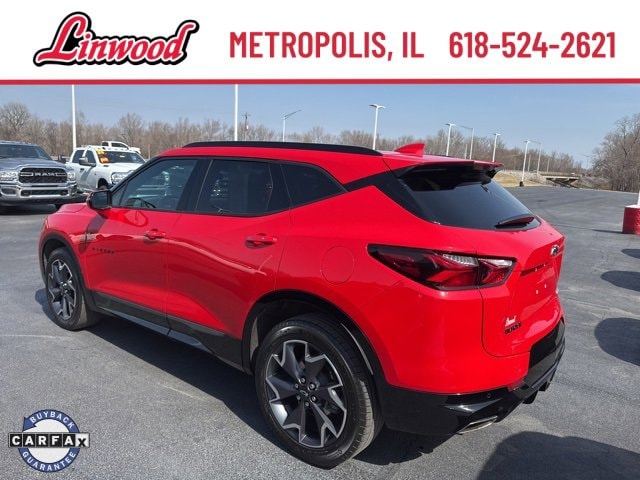 Used 2022 Chevrolet Blazer RS with VIN 3GNKBERS3NS198388 for sale in Metropolis, IL