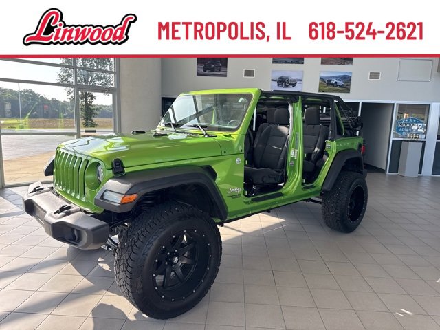 Used 2018 Jeep All-New Wrangler Unlimited Sport with VIN 1C4HJXDG5JW274115 for sale in Metropolis, IL