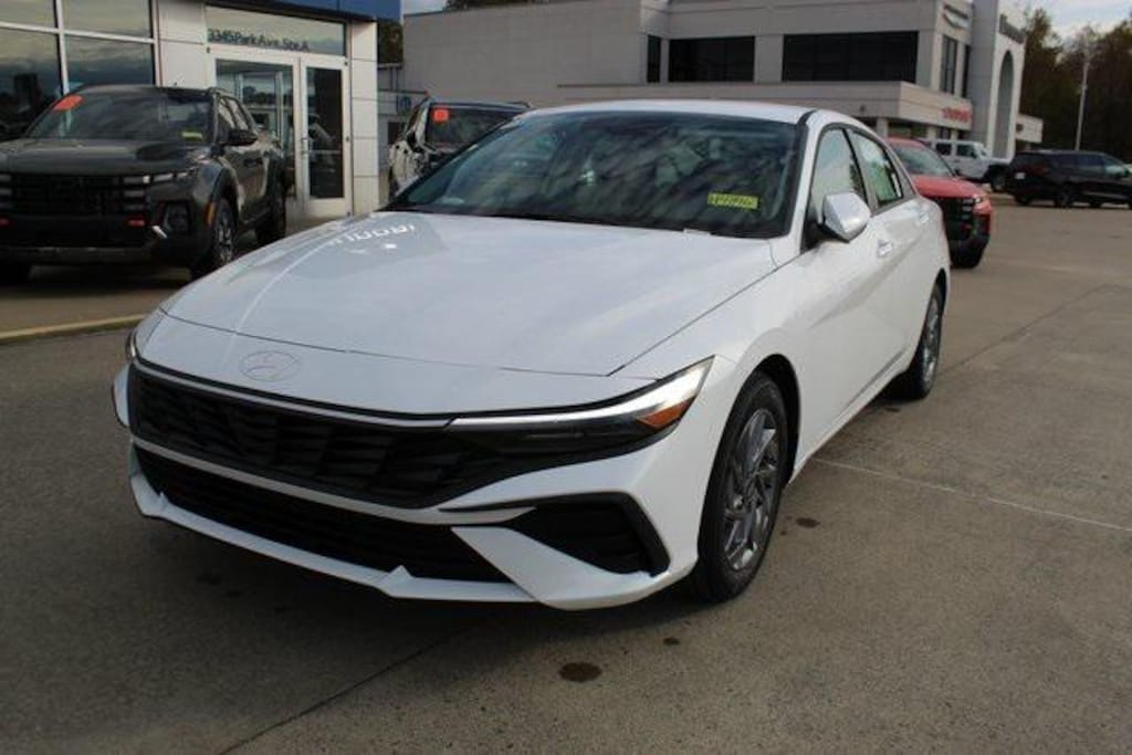 New 2026 Hyundai Elantra Hybrid Blue Sedan