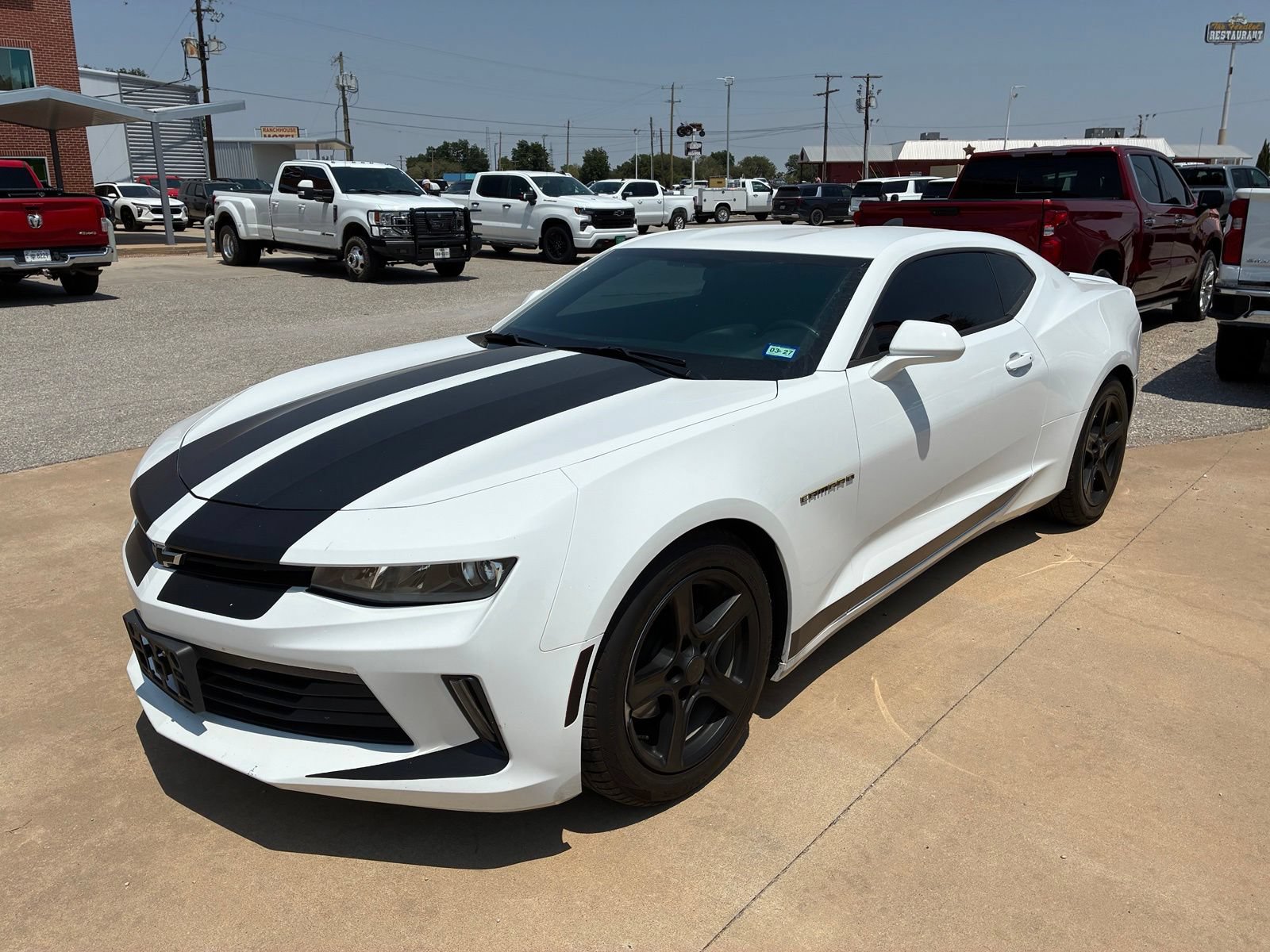 Summit White 2017 Chevrolet Camaro Coupe Rear-Wheel Drive Automatic