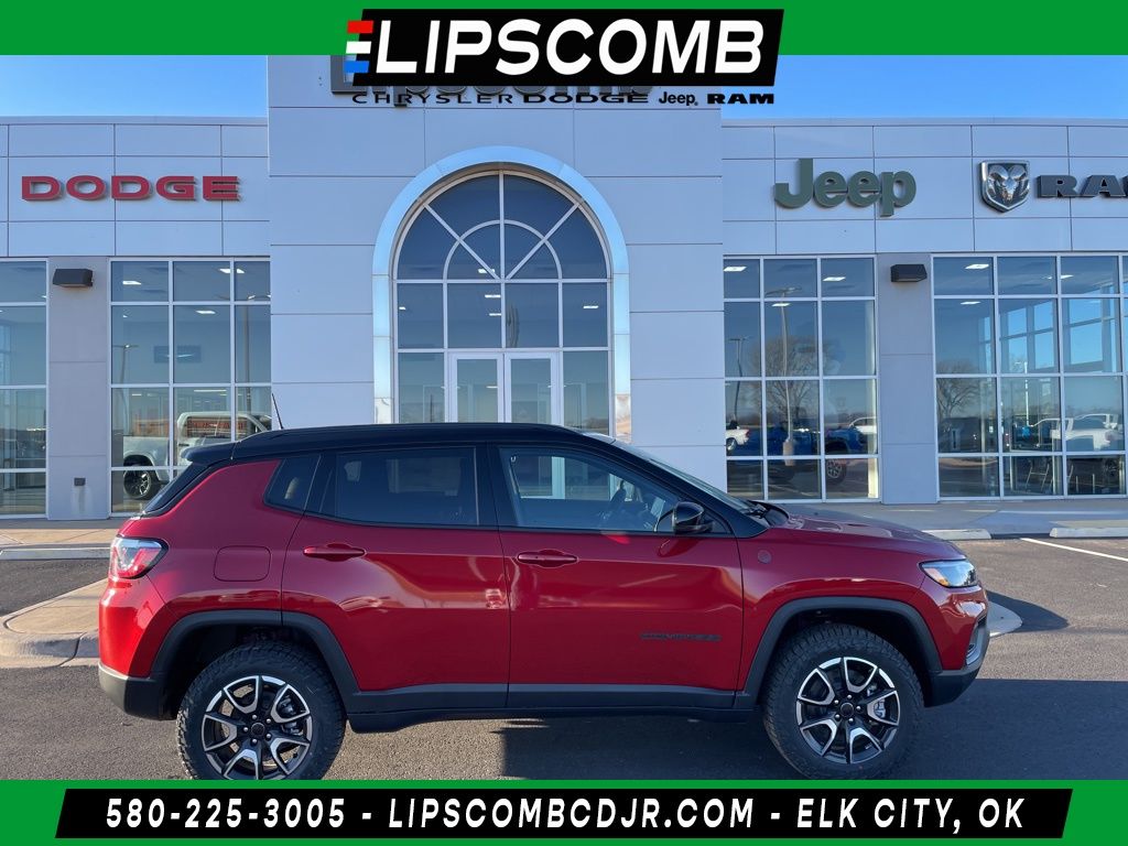 Red Hot Pearlcoat 2026 Jeep Compass Trailhawk 4WD SUV / Crossover Four-Wheel Drive 8-Speed Automatic