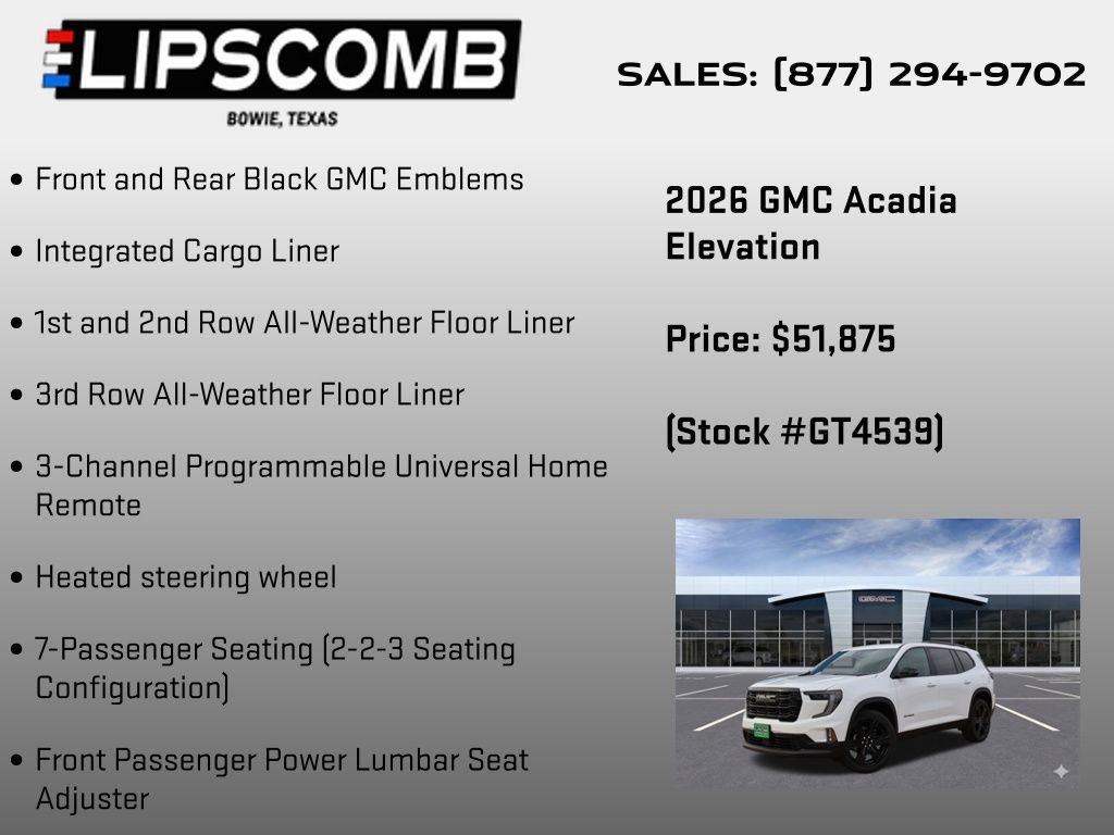 2026 GMC Acadia Elevation - Photo 17