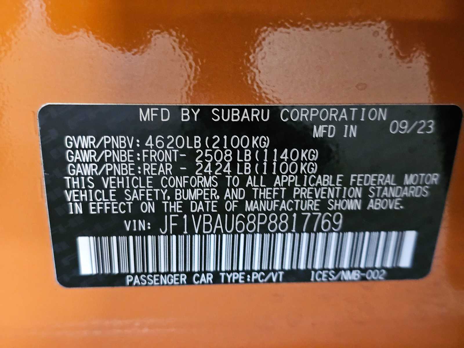 Thumbnail: 2023 Subaru WRX - 40