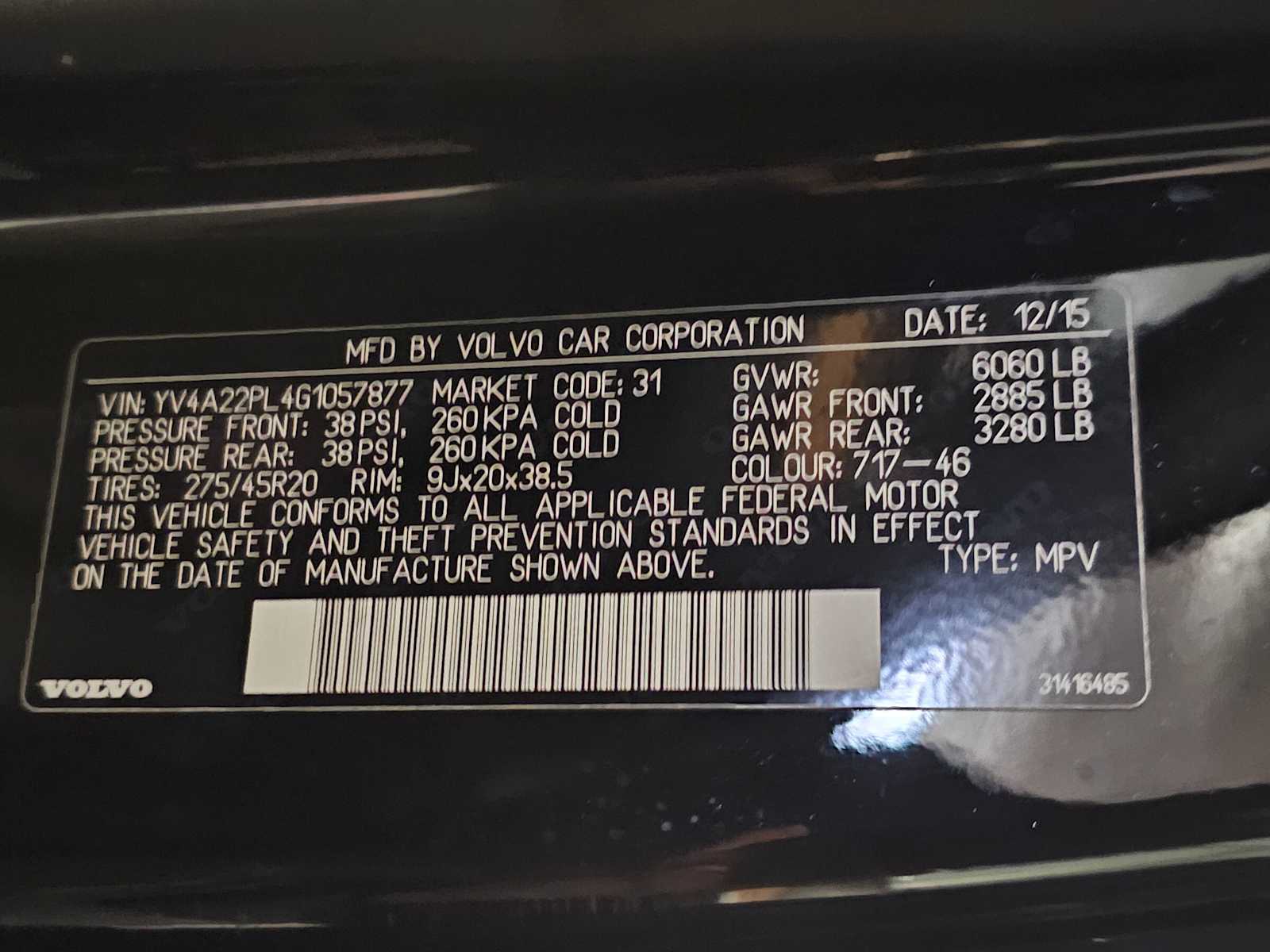 Thumbnail: 2016 Volvo XC90 - 38