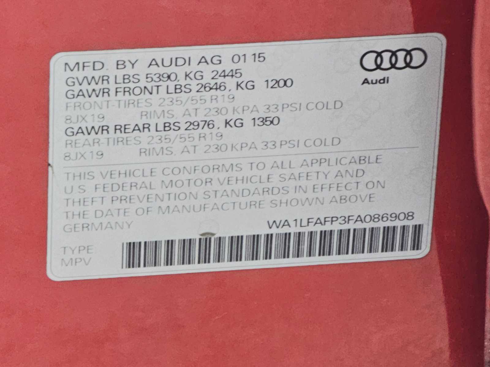 Thumbnail: 2015 Audi Q5 - 29